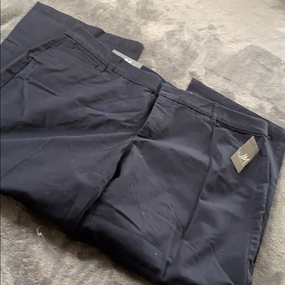 JM Collection 18 short petite navy blue pants NEW